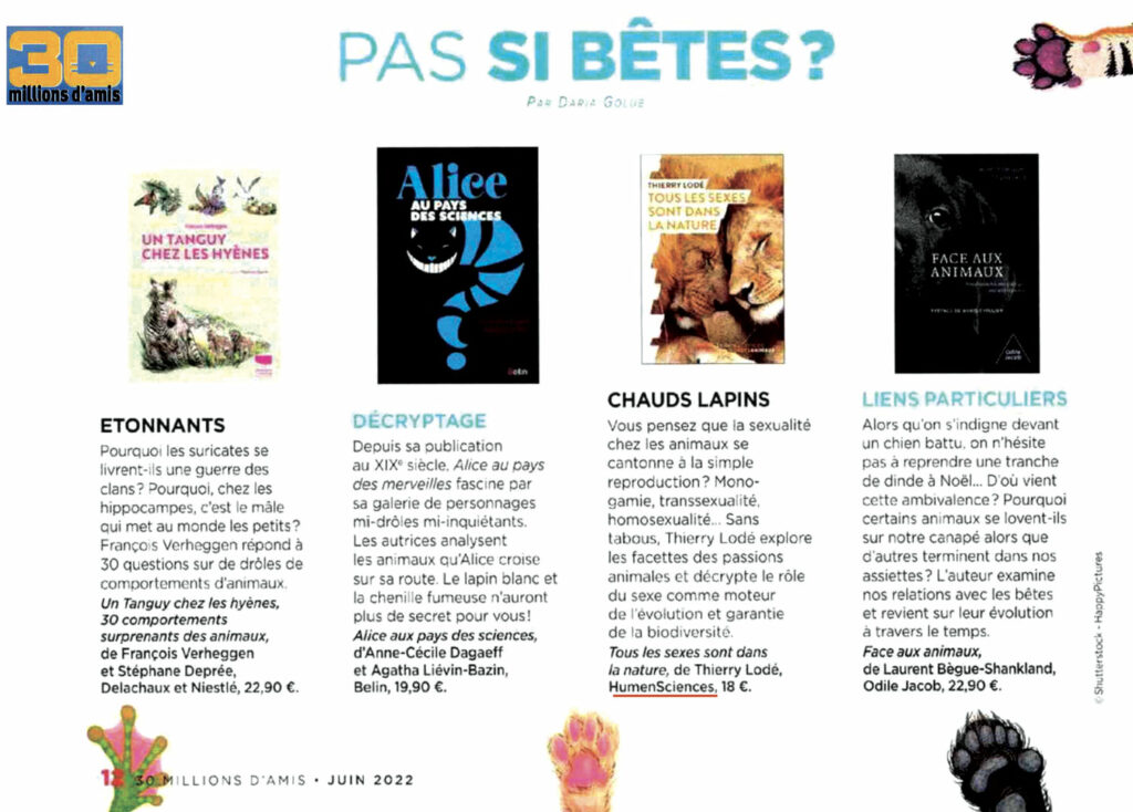 Alice au pays des sciences / Presse - 30 millions d'amis