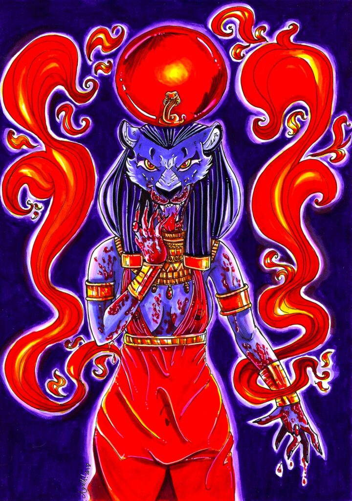 Sekhmet (Artbook "la lune et les étoiles", Mutatis Mutandis)